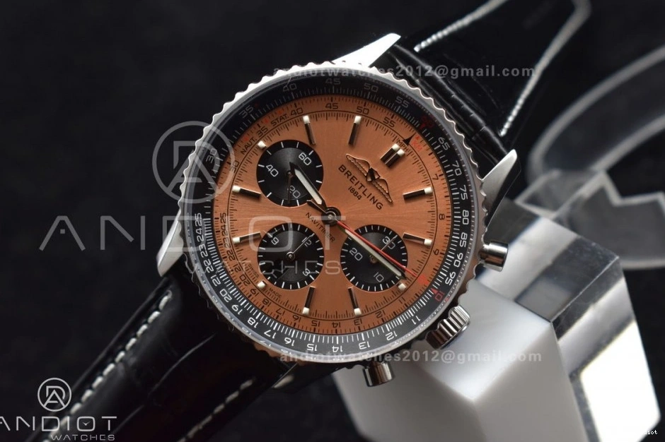SS Version Navitimer L-Orange Chrono Blk BLS Best LE 1:1 43mm A7750 0509